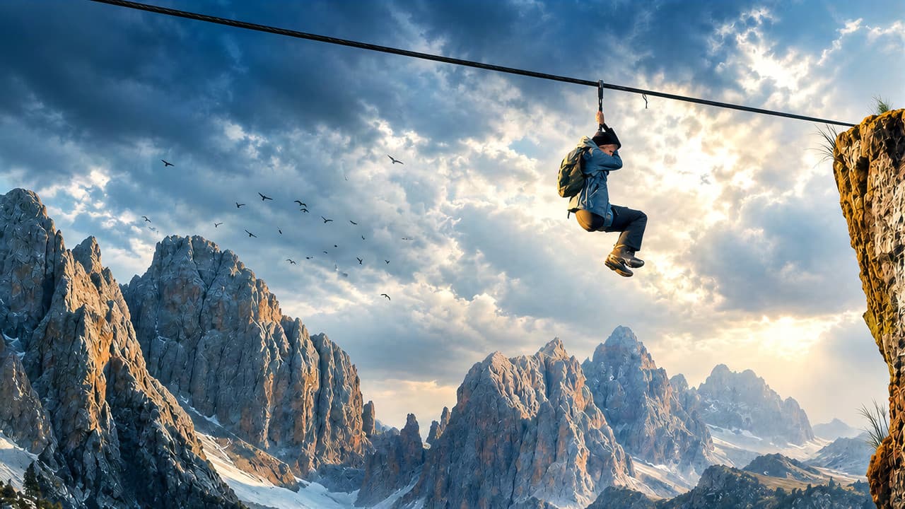 Zip Wire still 1